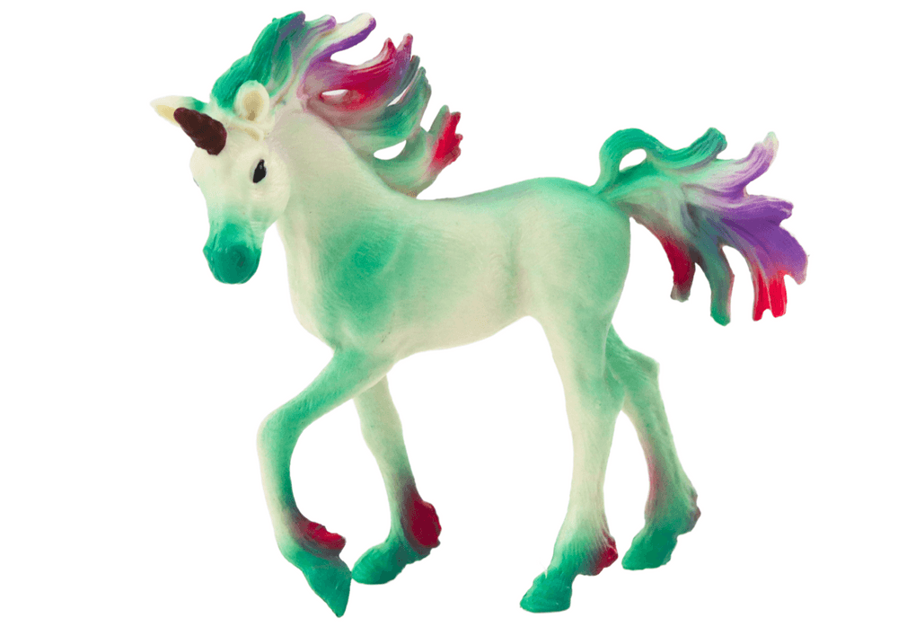 Kolekcionarska figurica malega enorožca, zeleni, 8 cm 2