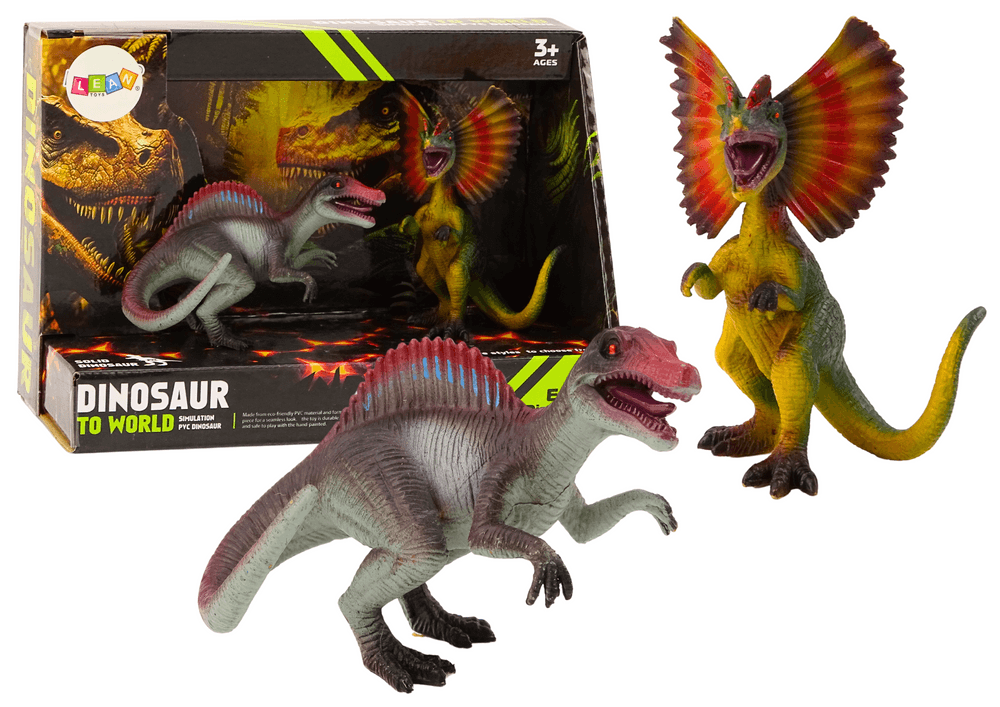 Figurice dinozavrov Spinozaver in Dilofozaver, set 2 kosa