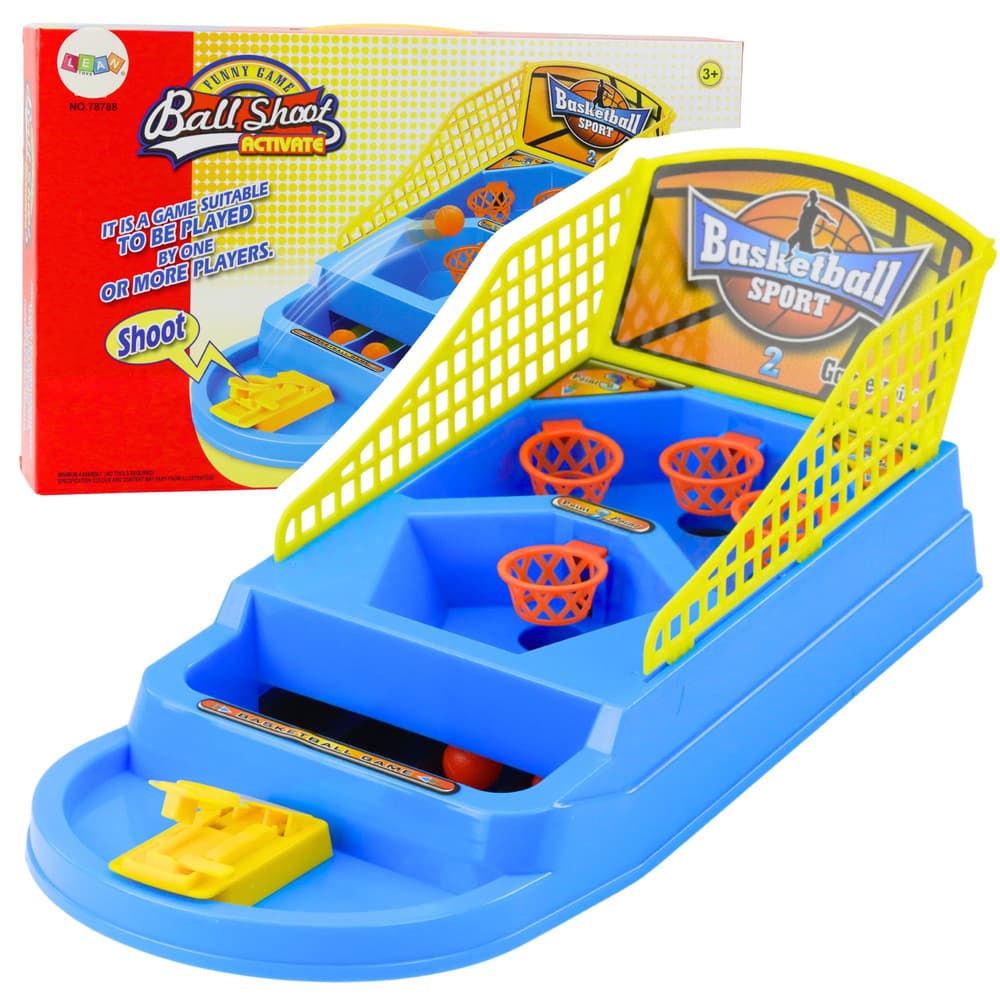 LEAN TOYS Mini košarka z izmetovalcem žogic