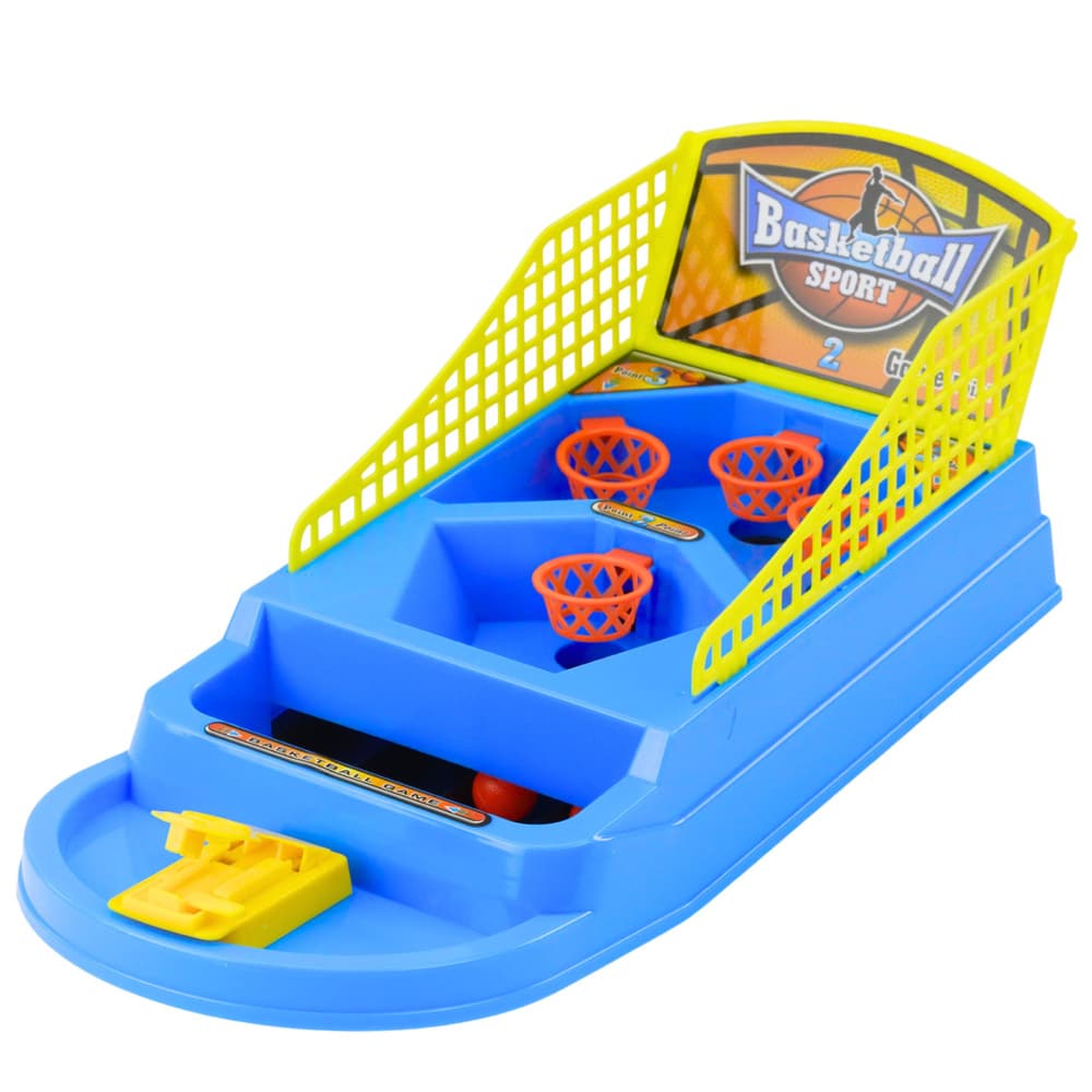 LEAN TOYS Mini košarka z izmetovalcem žogic 4
