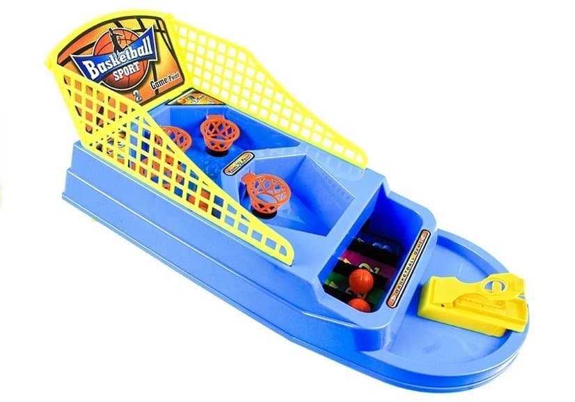 LEAN TOYS Mini košarka z izmetovalcem žogic 3