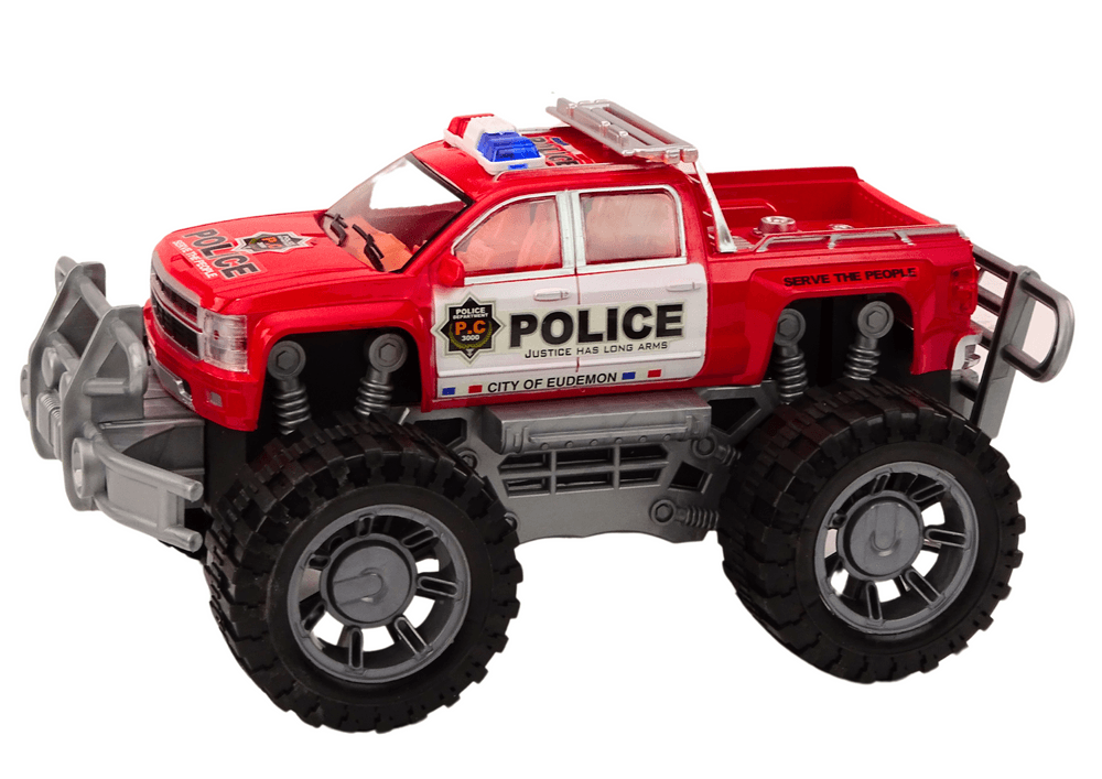 Policijski terenski pickup, rdeč 2