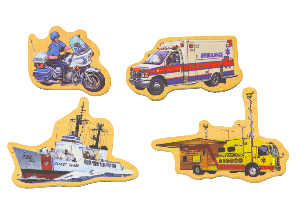 Leseni magneti LEAN TOYS, vozila, ladje, letala, 20 kosov 3