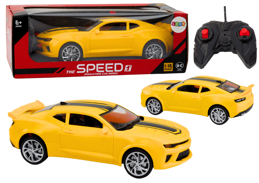 Športni avtomobil LEAN TOYS na daljinsko vodenje RC 1:16, rumen