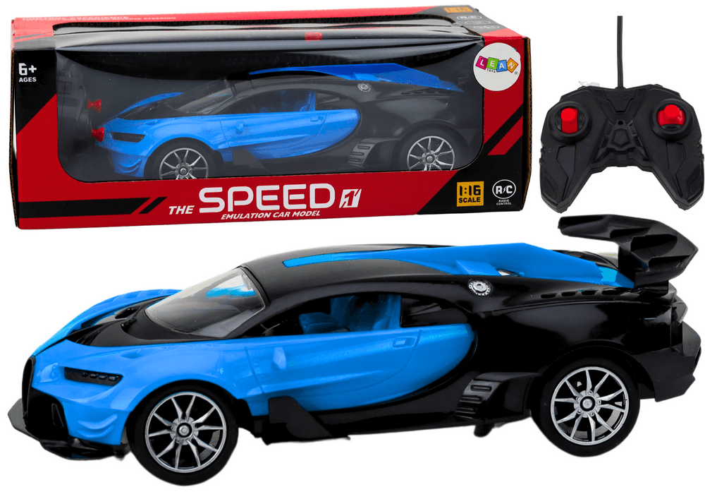 Športni avtomobil LEAN TOYS na daljinsko vodenje RC 1:16, moder