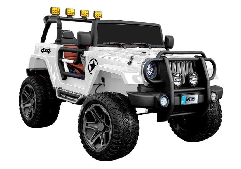 Akumulatorski avto LEAN CARS WXE-1688 4x4 (beli, 24V)