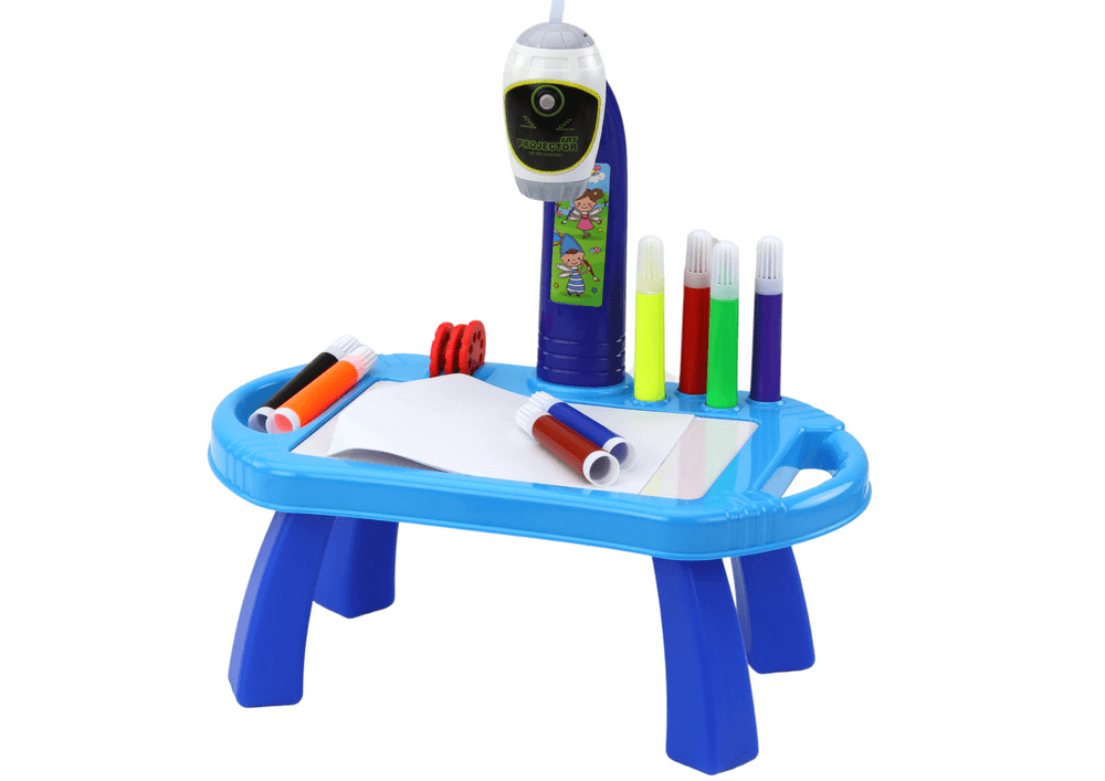 Projektor za risanje LEAN TOYS s stojalom, modri 3
