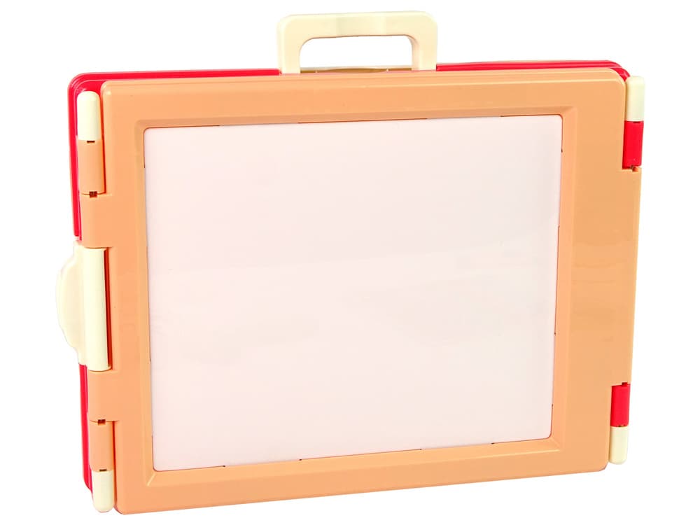 Večnamenska tablica 3v1 LEAN TOYS, dvostranska, roza 2