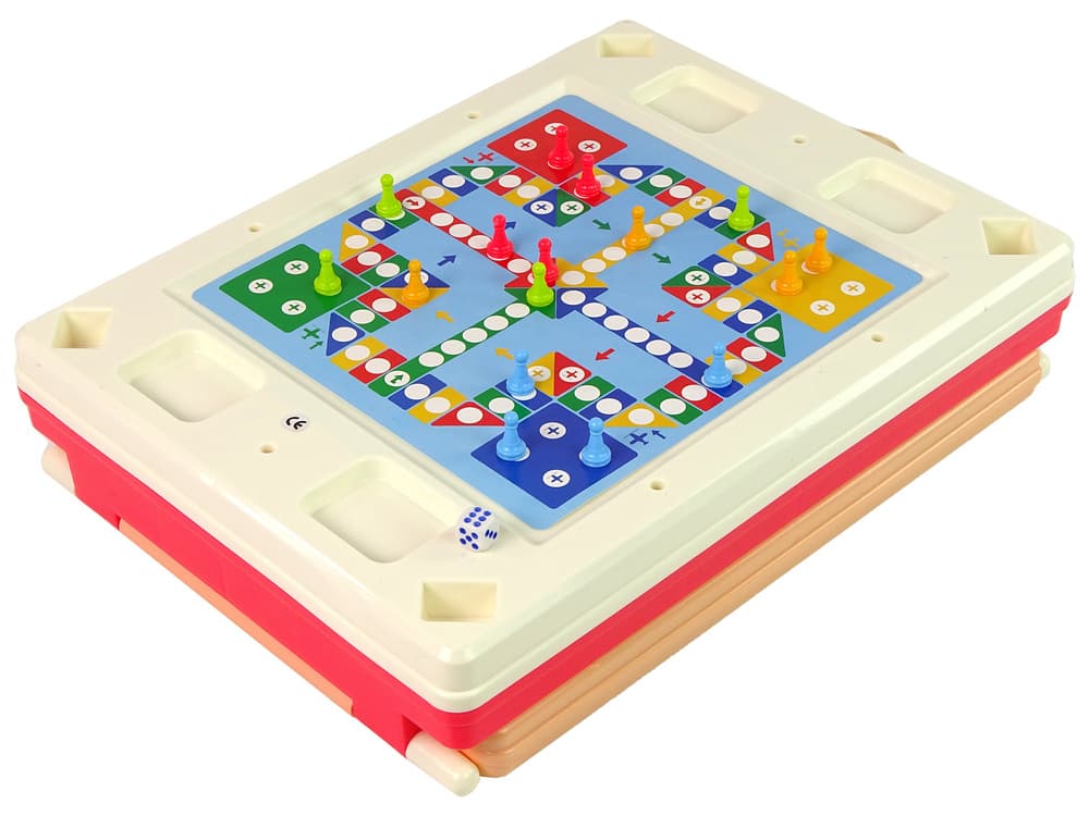 Večnamenska tablica 3v1 LEAN TOYS, dvostranska, roza 3