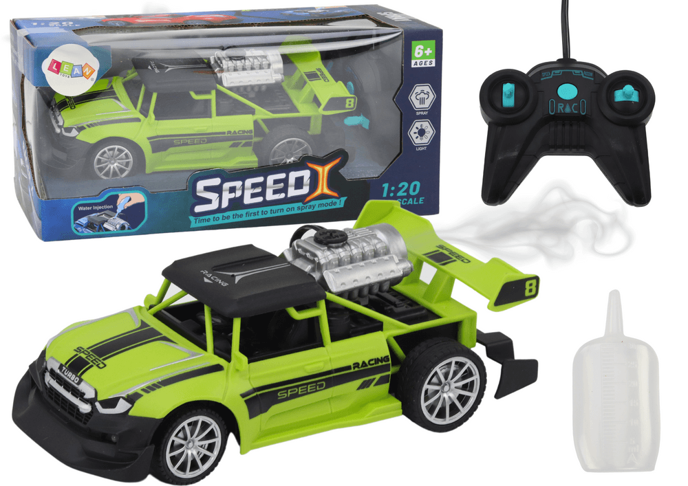 RC avtomobil LEAN TOYS, 1:20, z dimnim učinkom, zelen