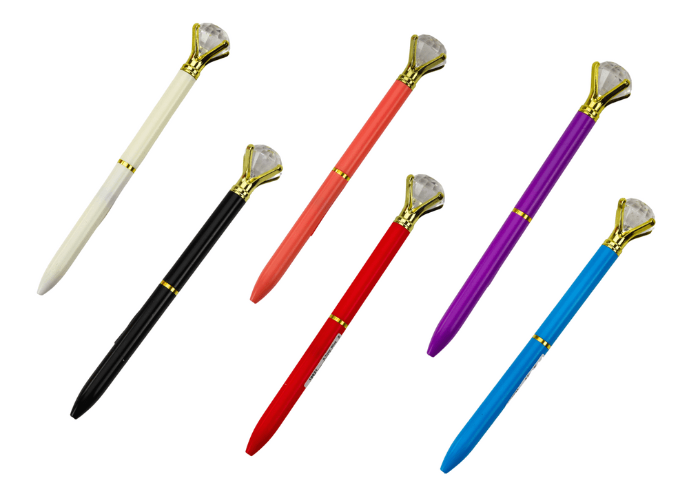 LEAN TOYS Pisalo z diamantom, modri vložek 0,7mm, mix 2