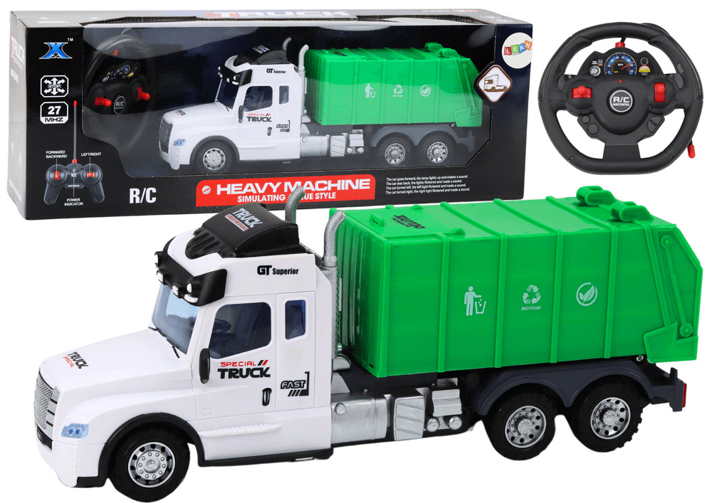 LEAN TOYS Smećiařka RC, Zelena, Daljinsko Upravljanje