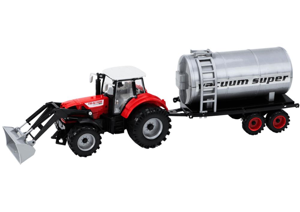Traktor Rolniczy LEAN TOYS Koparka z Cysterną, Rdeč 2