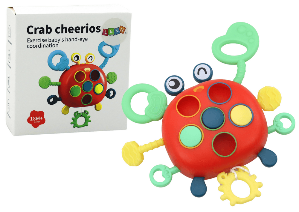 LEAN TOYS Krab Sensoryczny, Interaktywny Gryzak