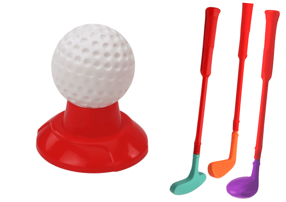 Mini Golf Set za Otroke z Vozičkom na Kolesih 4