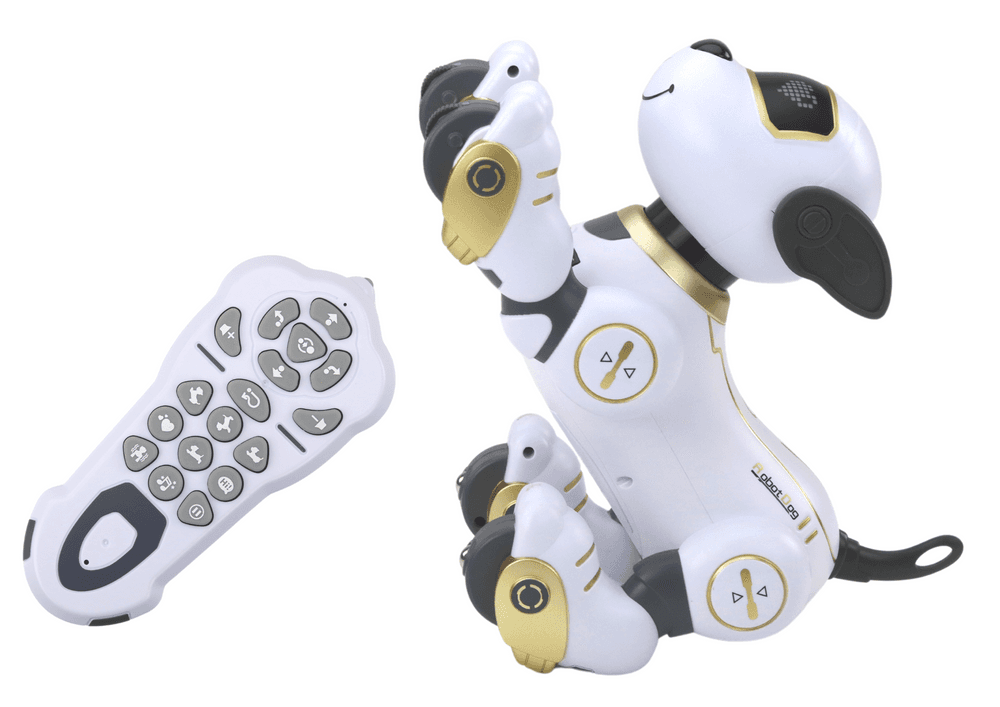Interaktivni robot pes LEAN TOYS, daljinsko voden, pleše, zlat 3