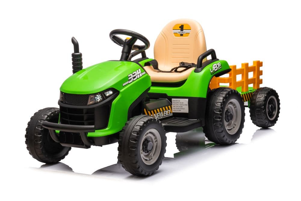 LEAN CARS Traktor na akumulator BBH-030, zelen 2