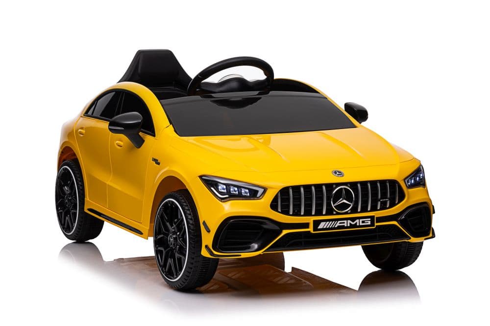 Avto na akumulator Mercedes CLA 45s AMG 4x4, Žuti