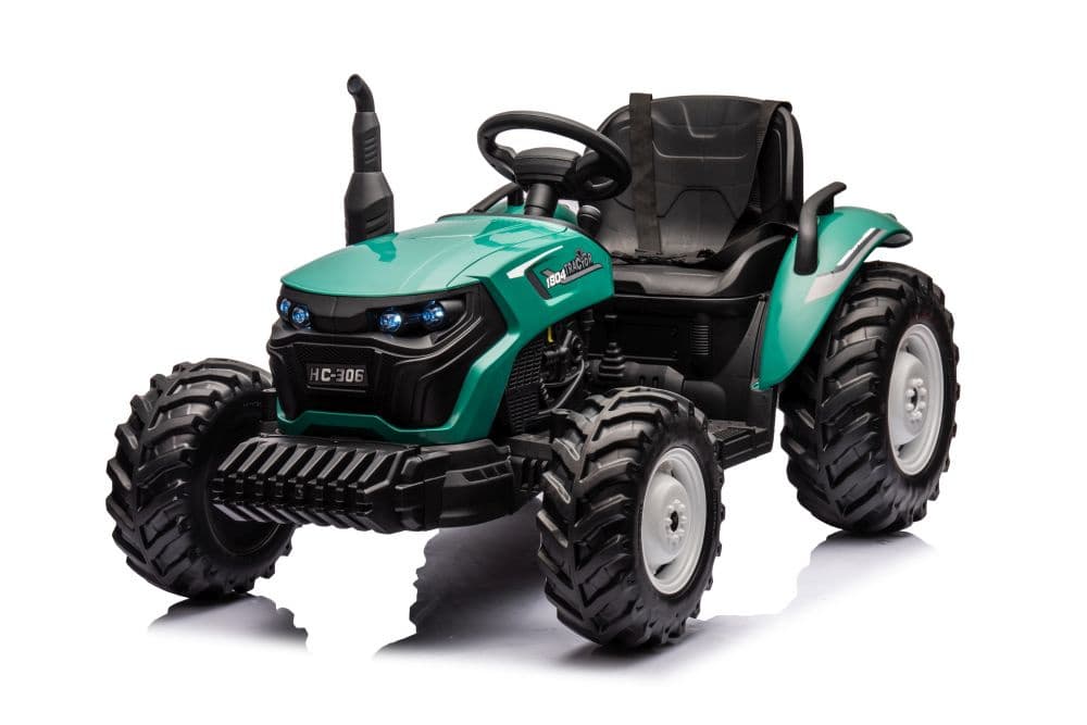 Traktor na akumulator LEAN CARS HC-306, temno zelen, 24V 3
