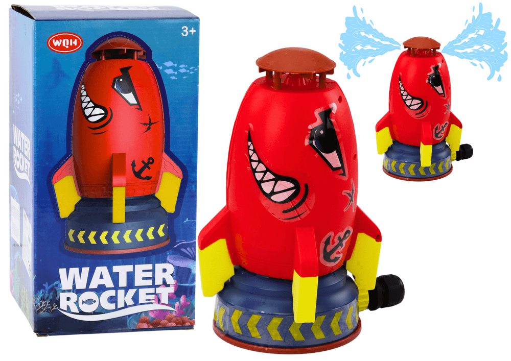 Vodna raketa škropilec LEAN TOYS Rekin Rdeči