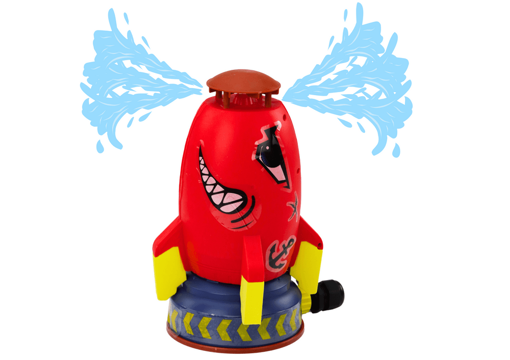 Vodna raketa škropilec LEAN TOYS Rekin Rdeči 2