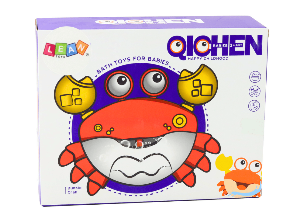 Pralni stroj za mehurčke LEAN TOYS Rak LEAN TOYS Krab Rdeči 4