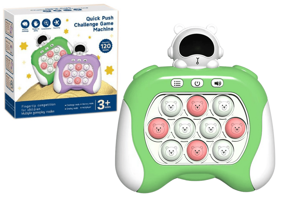 Sensoryčna igra Pop It (vesolje) na baterije LEAN TOYS Zelena