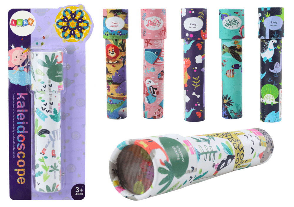Kalei doskop za otroke LEAN TOYS Beli