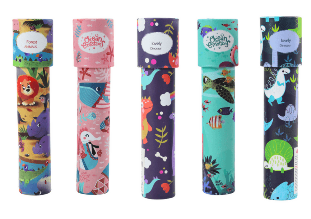 Kalei doskop za otroke LEAN TOYS Beli 3