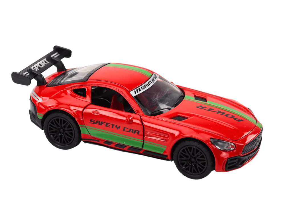 Športni avto LEAN TOYS 1:32 kovinski Rdeči Zvoki 2