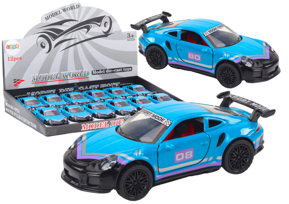 Športni avto LEAN TOYS 1:32 frikcijski kovinski Turkusni