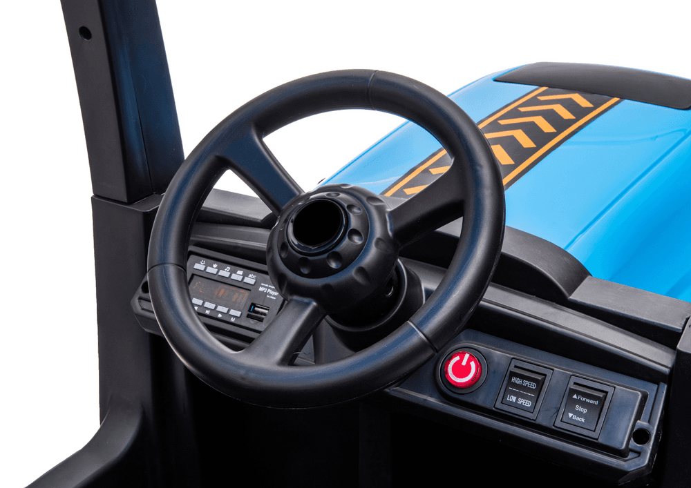 Traktor na akumulator LEAN CARS A011, 24V, modre barve 6