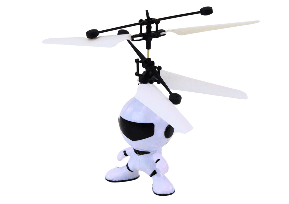 LEAN TOYS Letači astronaut, upravljanje z roko, beli dron 2