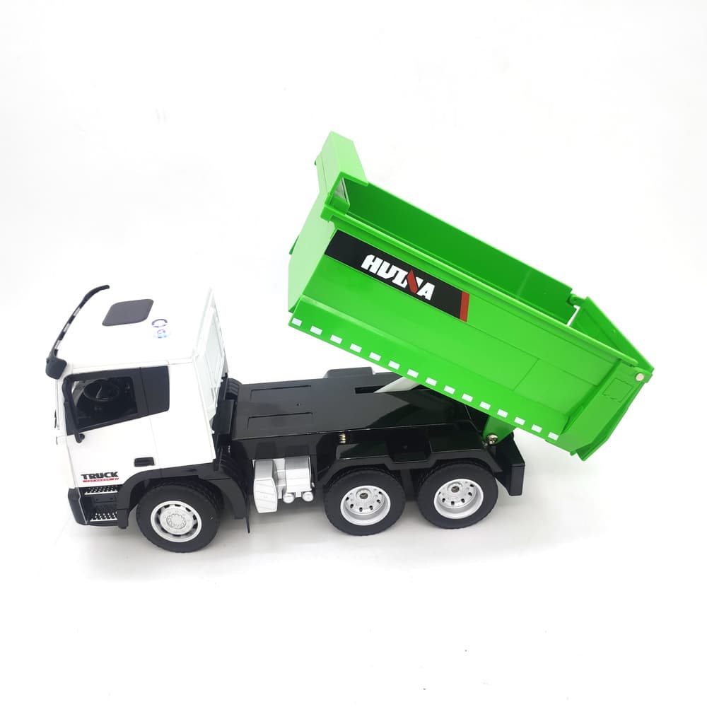 LEAN TOYS Tovornjak - kiper RC 1:18, zeleni 6
