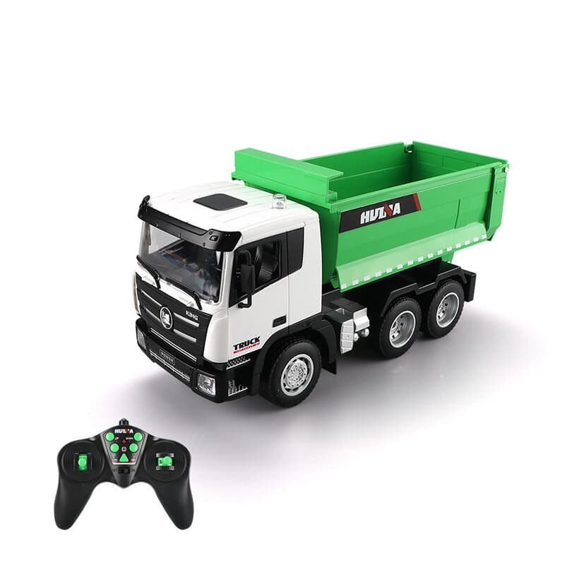 LEAN TOYS Tovornjak - kiper RC 1:18, zeleni 7