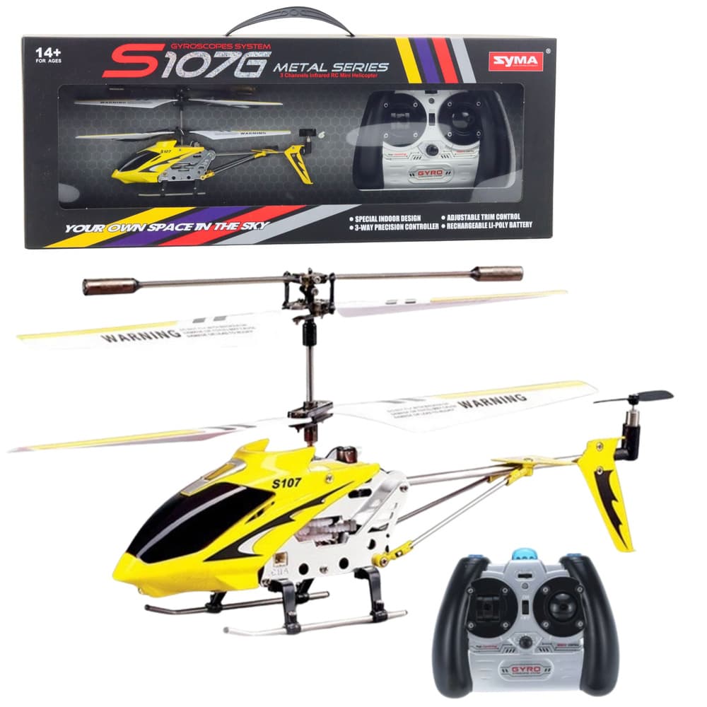 LEAN TOYS Helikopter RC Syma S107G, žuti, z žiroskopom