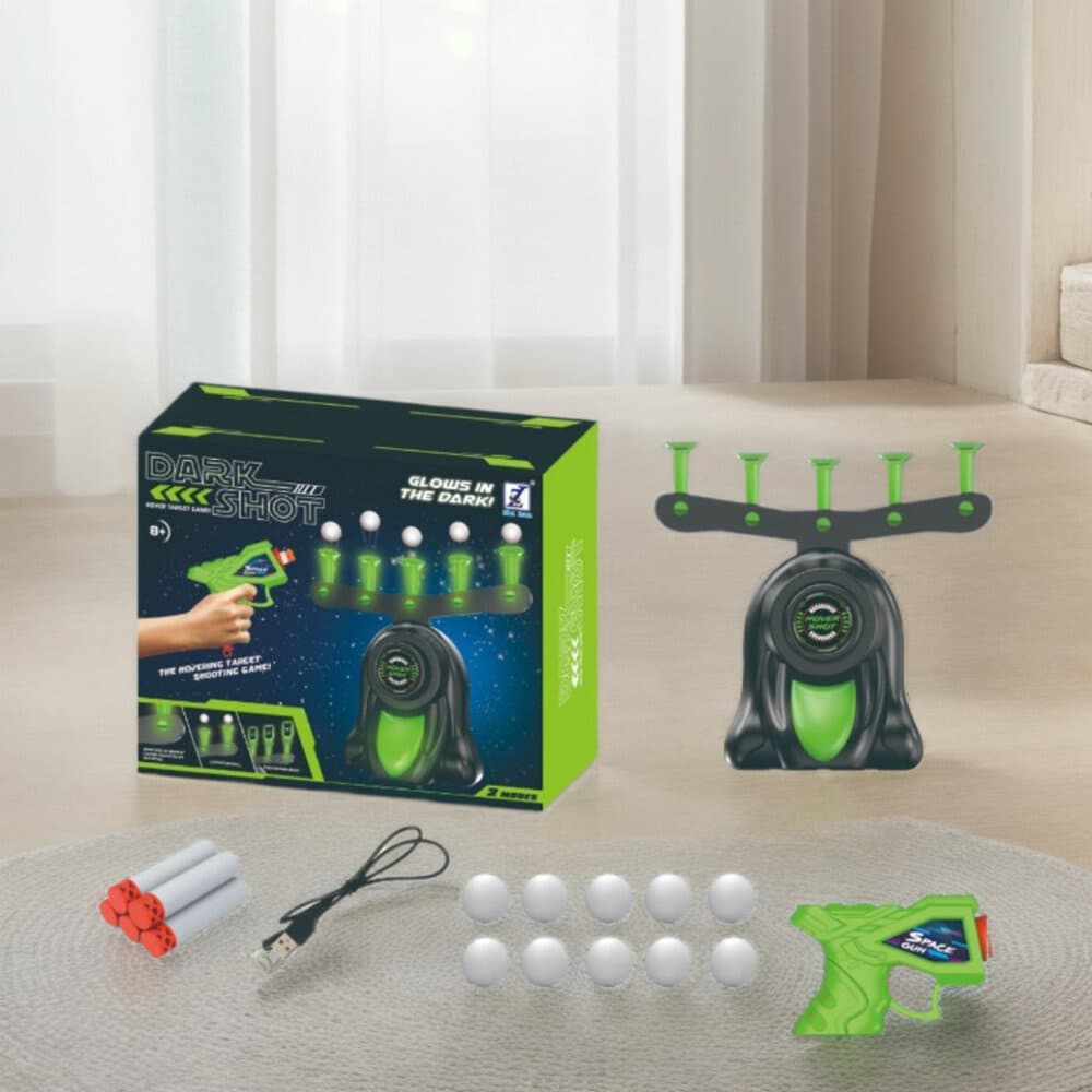 Igra s ciljanjem LEAN TOYS: pištola, lebdeče kroglice 2