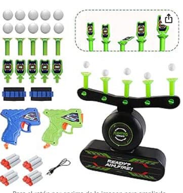 Igra s ciljanjem LEAN TOYS: pištola, lebdeče kroglice 3