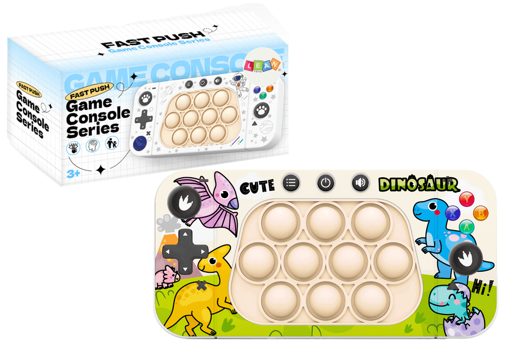 Igrača konzola LEAN TOYS Pop It s 4 načini igre, dinozavri