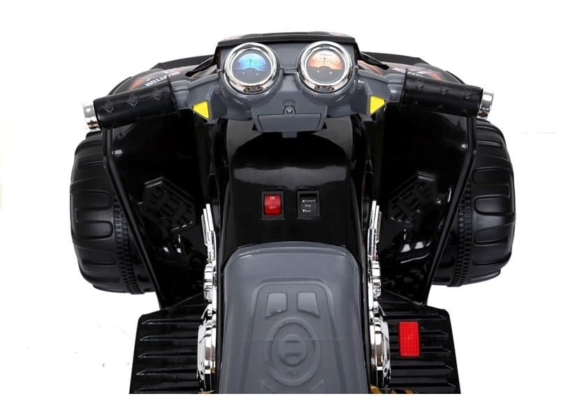 LEAN CARS Akumulatorski otroški quad črn LED MP3 6