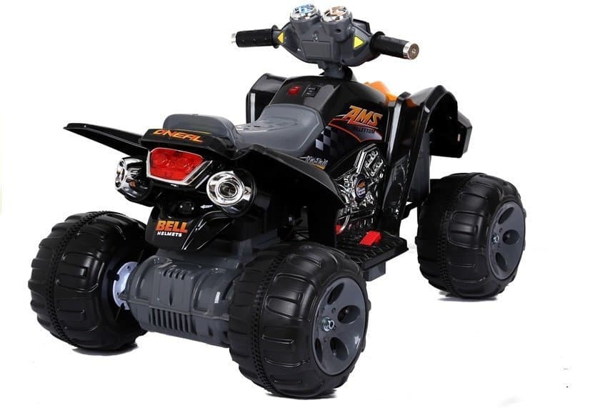 LEAN CARS Akumulatorski otroški quad črn LED MP3 5