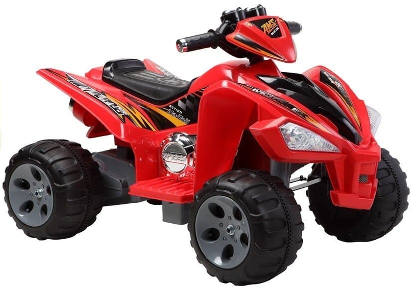 LEAN CARS Akumulatorski otroški quad rdeč LED MP3