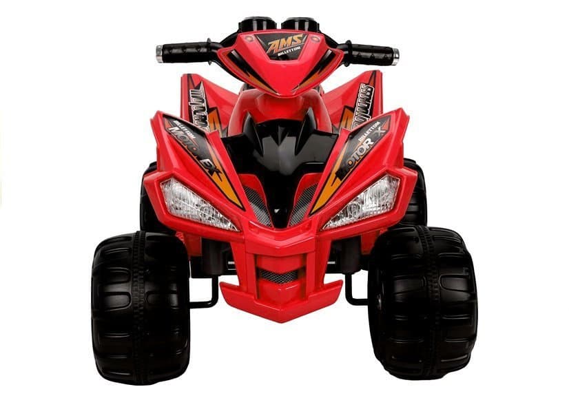 LEAN CARS Akumulatorski otroški quad rdeč LED MP3 6