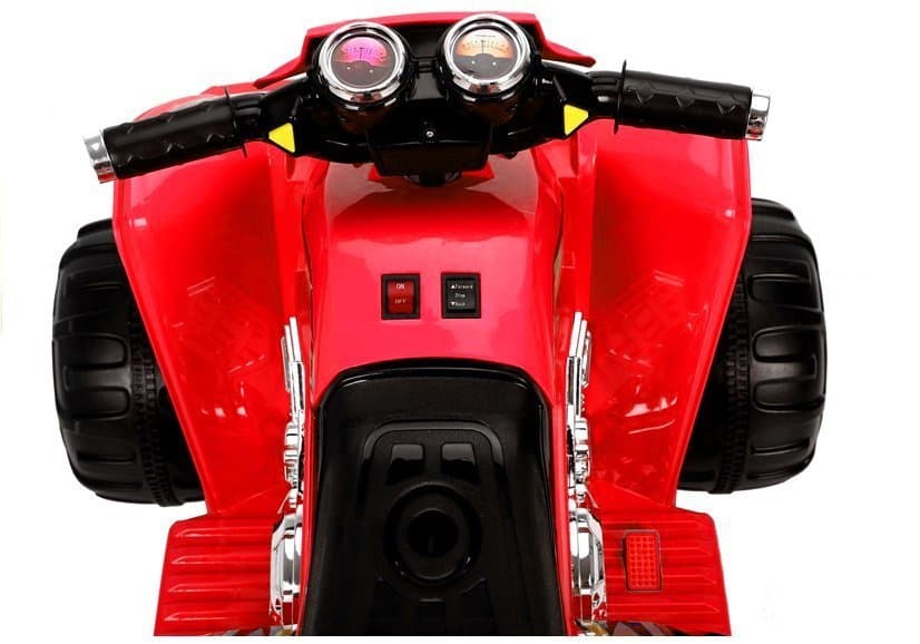LEAN CARS Akumulatorski otroški quad rdeč LED MP3 7