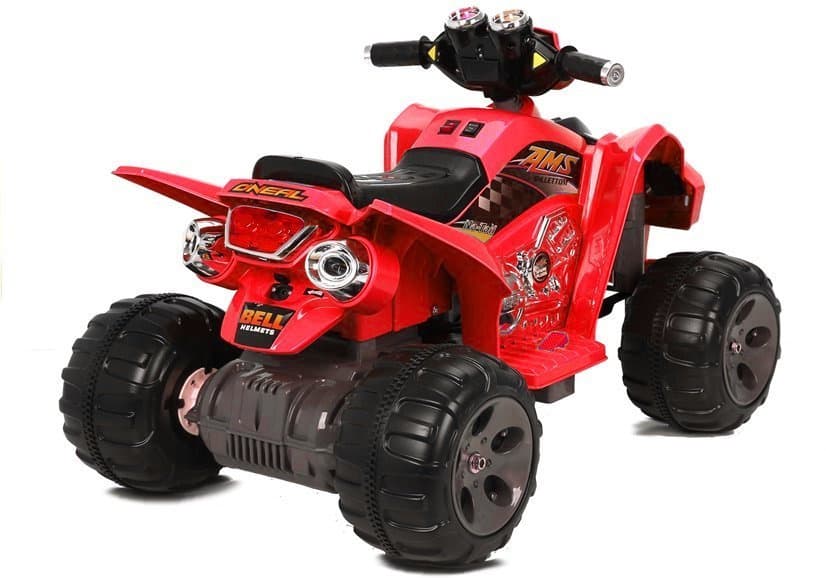 LEAN CARS Akumulatorski otroški quad rdeč LED MP3 5