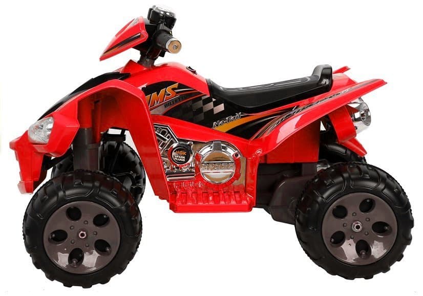 LEAN CARS Akumulatorski otroški quad rdeč LED MP3 3