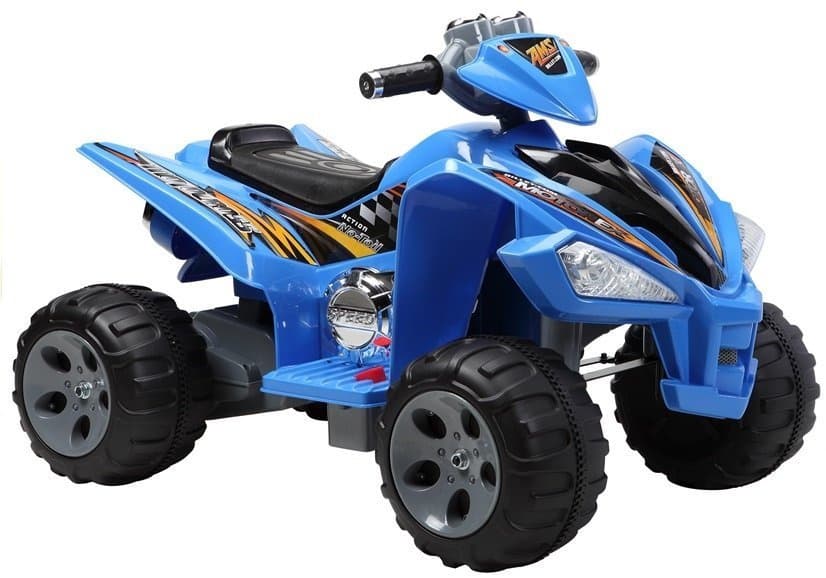 LEAN CARS Akumulatorski otroški quad moder LED MP3