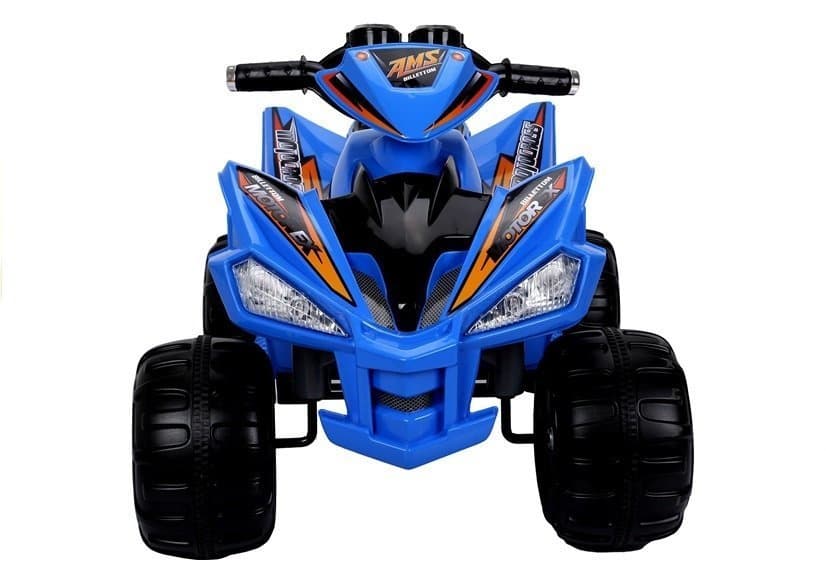 LEAN CARS Akumulatorski otroški quad moder LED MP3 6