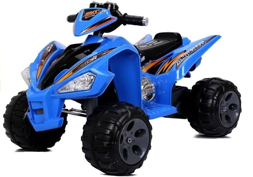 LEAN CARS Akumulatorski otroški quad moder LED MP3 4