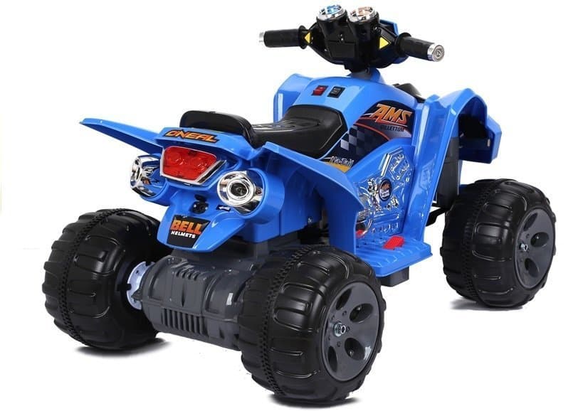 LEAN CARS Akumulatorski otroški quad moder LED MP3 5